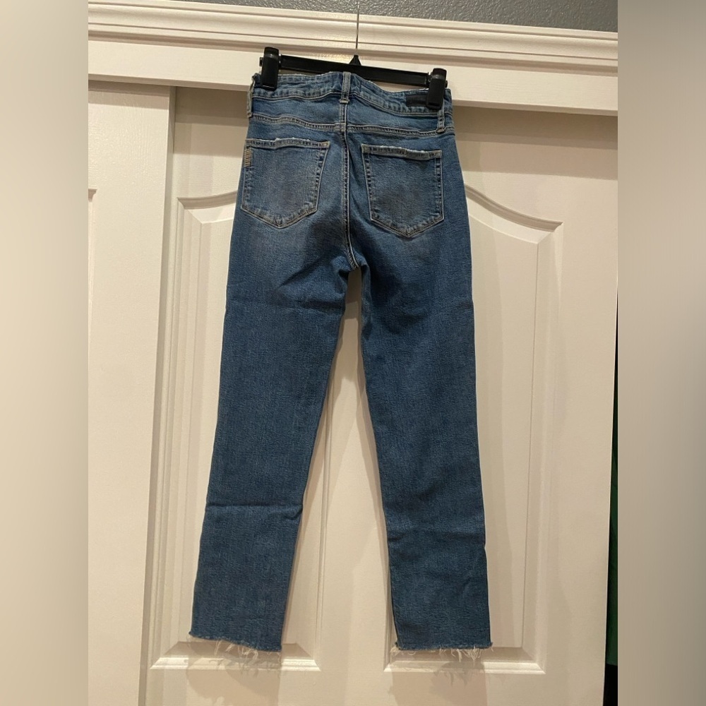 Paige Jacqueline High Waist Ankle Straight Jeans naveen Embellished size 26 - Picture 3 of 8